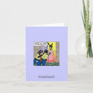 Carte de note de dessin humoristique pour chien Ne