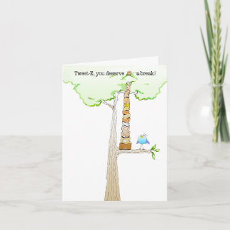 Carte de note d'E. Doodle de bip