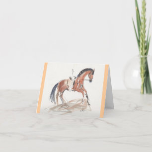 Carte de note de dressage