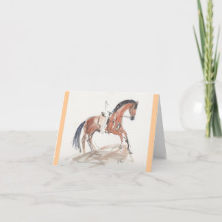 Carte de note de dressage