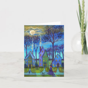 Carte de note de fantômes de cheminée