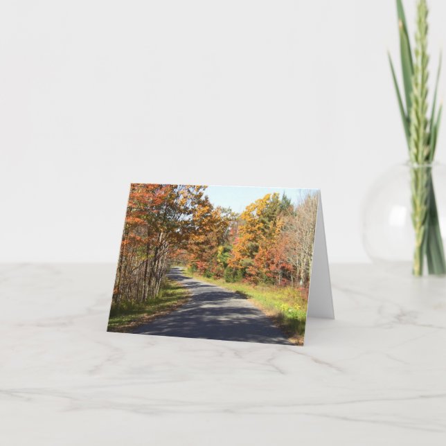 Carte de note de feuillage d'automne (Devant)