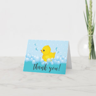 Carte de note de gentil canard Merci