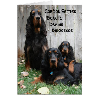 Carte de note de Gordon Setter Generations