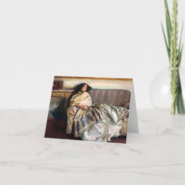 Carte de note de John Singer Sargent Nonchaloir (Devant)