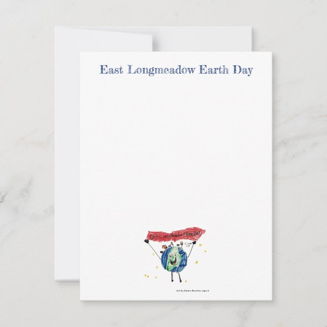 Carte de note de Jour des terres East Longmeadow (Devant)