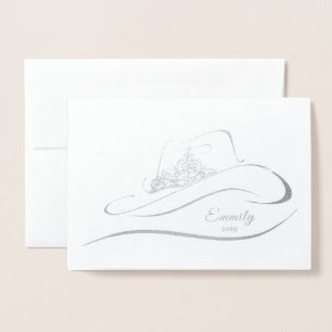 Carte de note de la Couronne Foil Crown