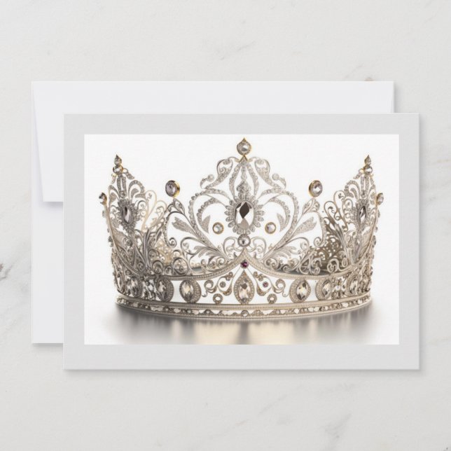 Carte de note de la couronne Pageant (Devant)