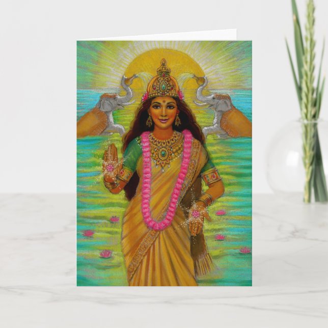 Carte de note de la déesse Lakshmi (Devant)