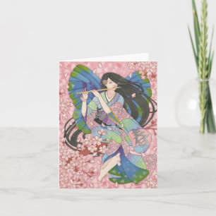 Carte de note de la fée Sakura Spring