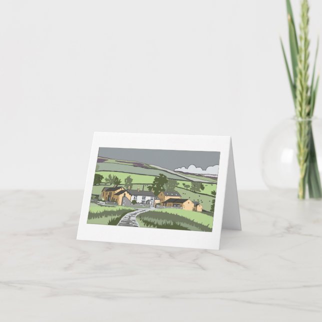 Carte de note de la ferme Cumbrian (Devant)