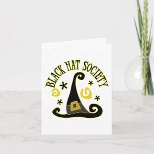 Carte de note de la société Casquette noire