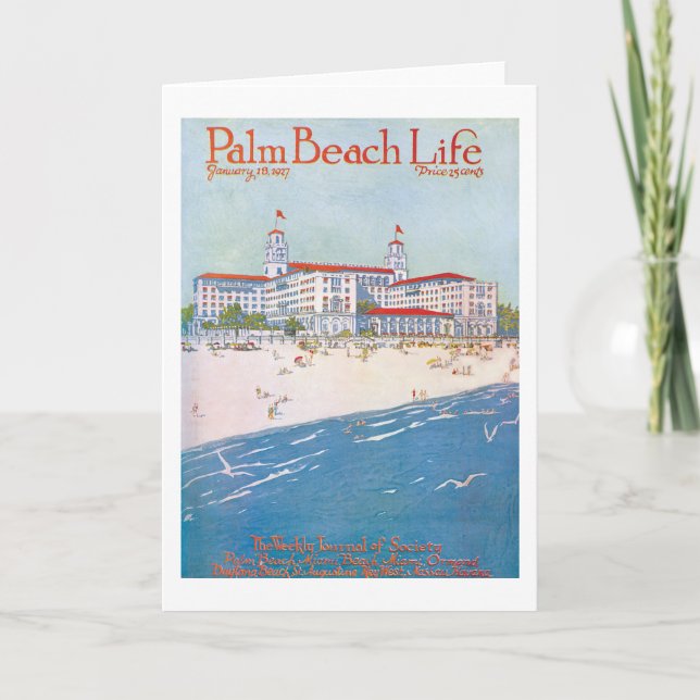 Carte de note de la vie #11 de Palm Beach (Devant)
