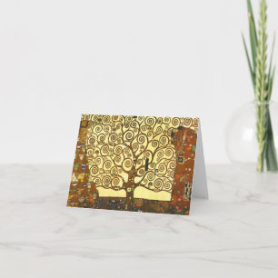 Carte de note de l'arbre de vie Gustav Klimt