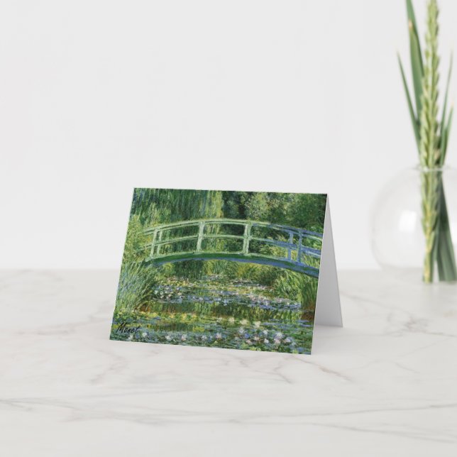 Carte de note de l'étang 1897 de nénuphar de MONET (Devant)