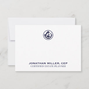 Carte de note de logo légale personnalisée Impress