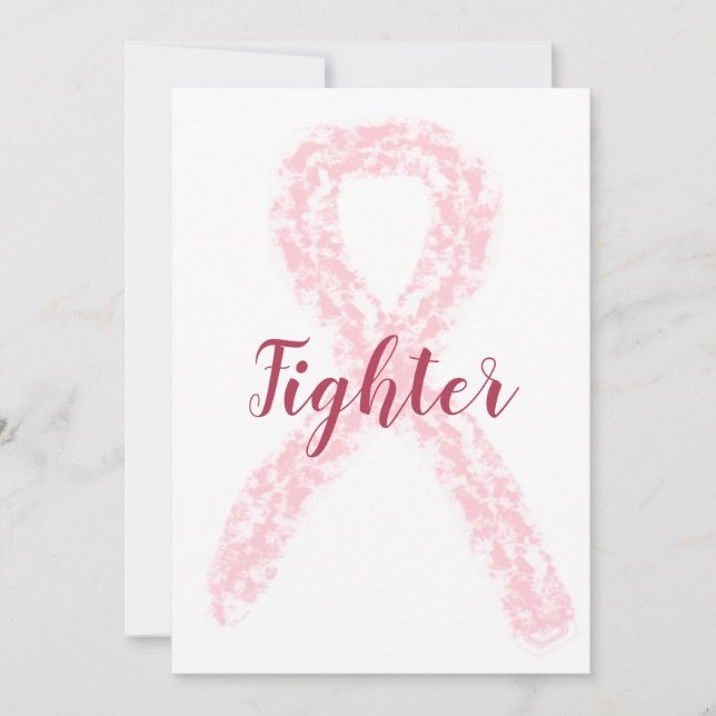Carte de note de lutte contre le ruban du cancer d (Devant)