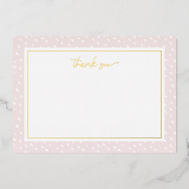 Carte de note de Merci de  de points Abstraits (Recto)