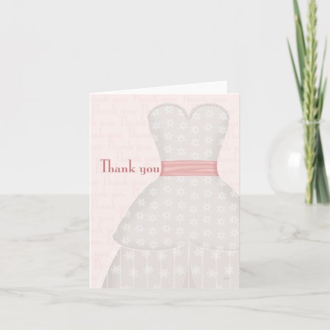 Carte de note de Merci de mariage (Devant)