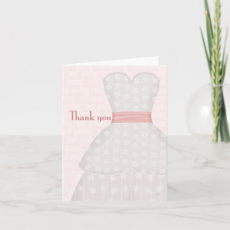 Carte de note de Merci de mariage