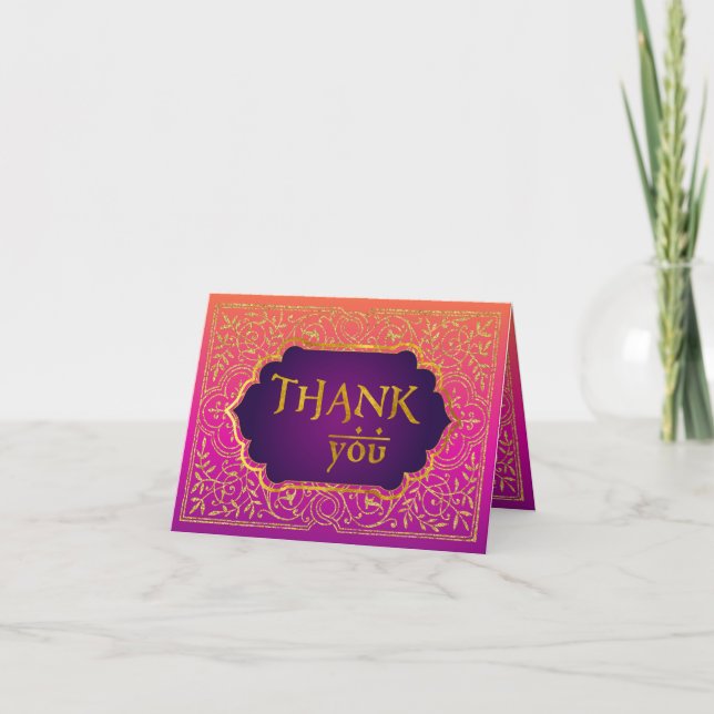 Carte de note de Merci de mille et une nuits de (Devant)