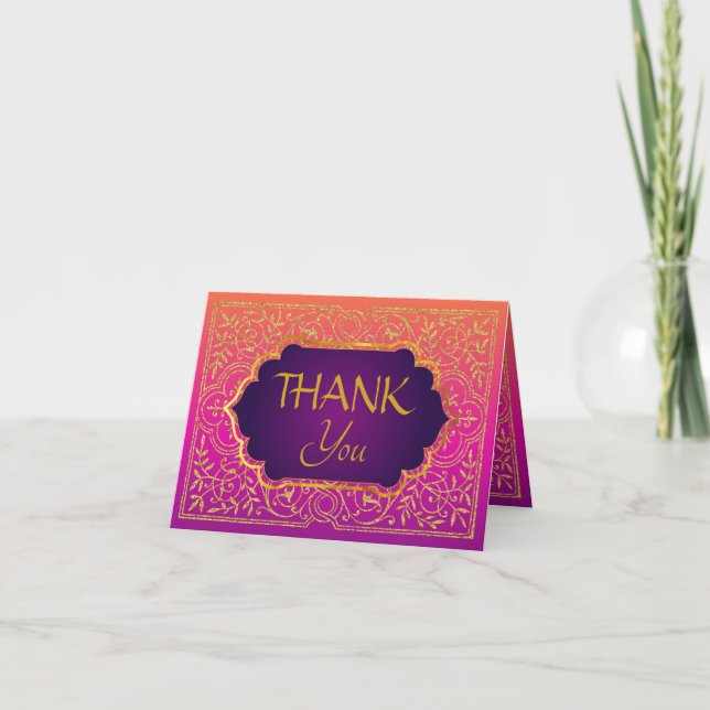 Carte de note de Merci de mille et une nuits de (Devant)