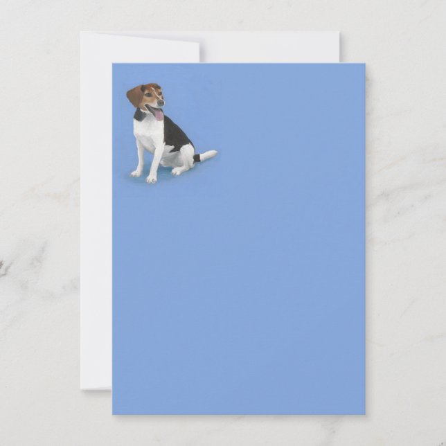 Carte de note de Mix Beagle adorable (Devant)