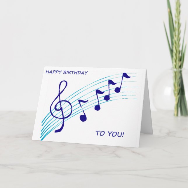 Carte de note de musique (Devant)