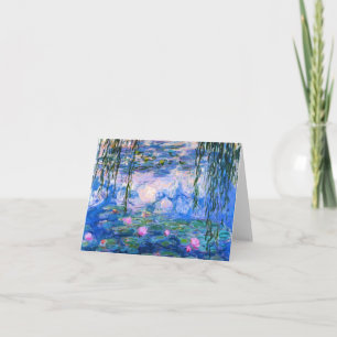 Carte de note de nénuphars de Monet