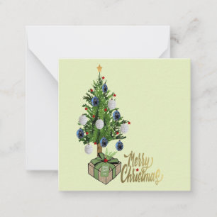 Carte de note de Noël Joyeux