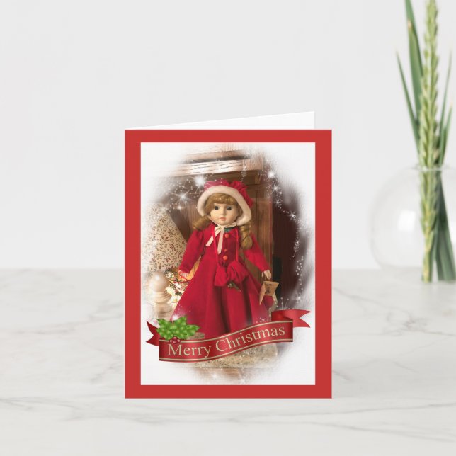 Carte de note de Noël vintage (Devant)