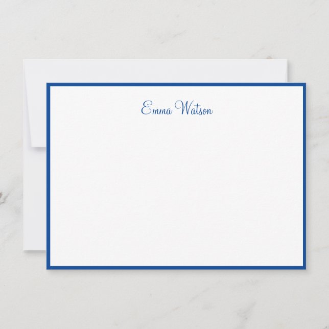 Carte de note de nom personnalisé (Devant)