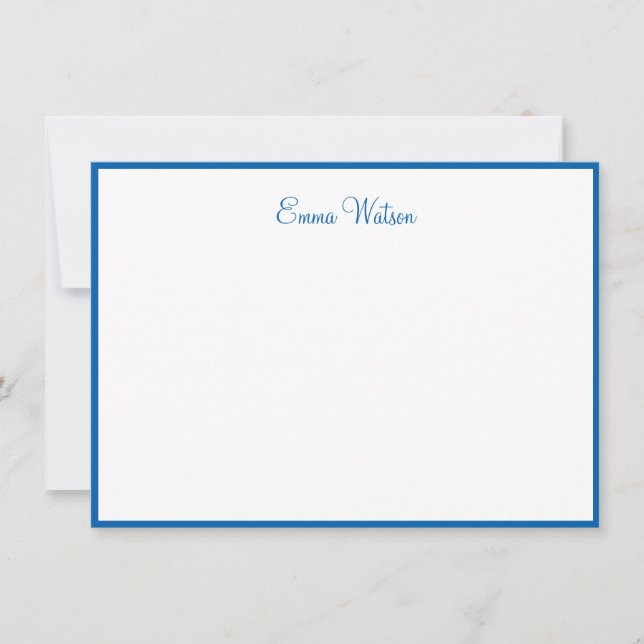 Carte de note de nom personnalisé (Devant)
