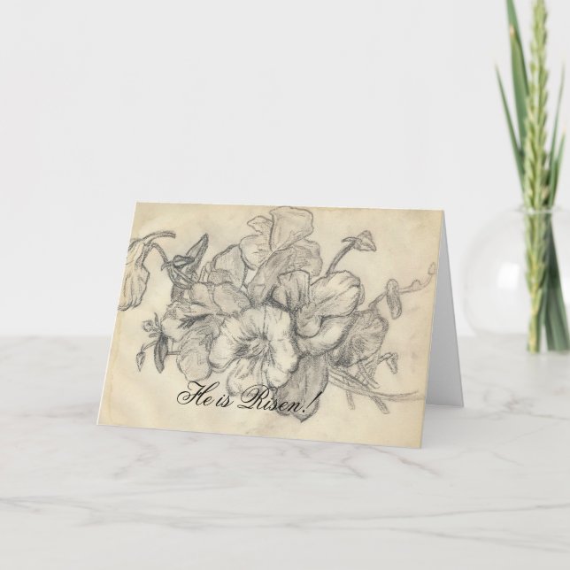 Carte de note de Pâques (Devant)