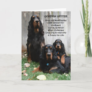 Carte de note de peinture Gordon Setter Generation