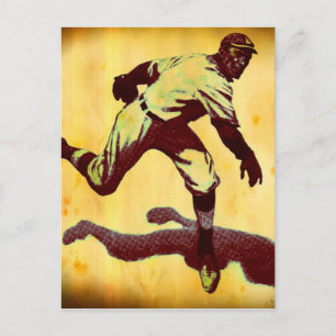 Carte de note de Pitcher de Baseball vintage