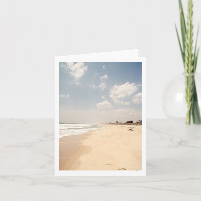 CARTE de NOTE de plage de Hamptons (Devant)