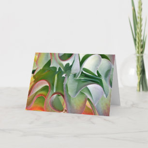 Carte de note de plante de biscuit à l'avoine par