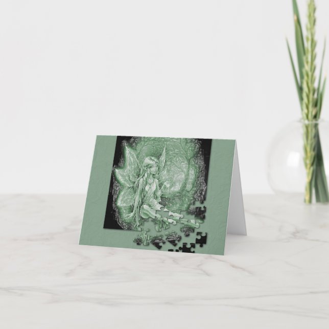 Carte de note de puzzle Fairy (Devant)