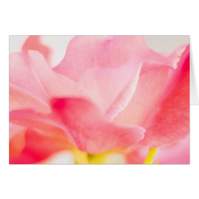 Carte de note de salutation de fleur de beaux-arts (Devant horizontal)