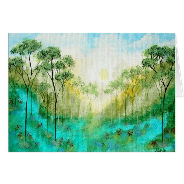 Carte de note de salutation de sérénité de la (Devant horizontal)