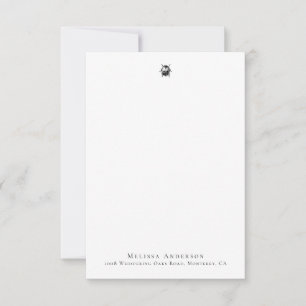 Carte de note de signybug Vintage personnalisée