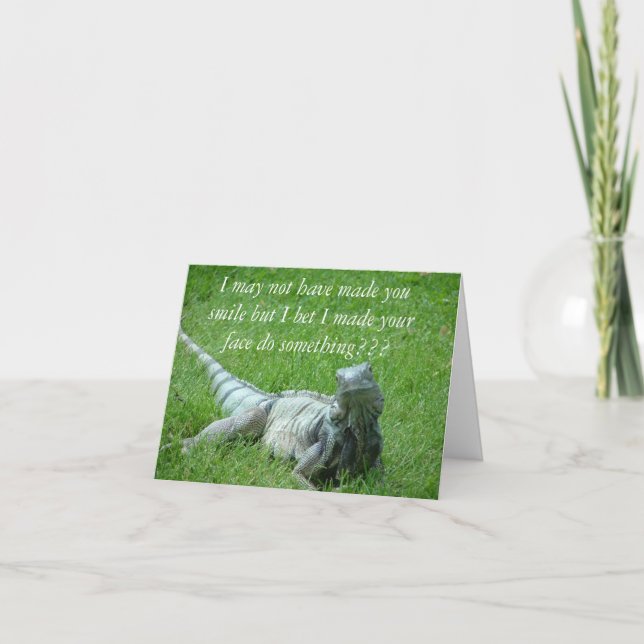 Carte de note de sourire d'Iggy (Devant)