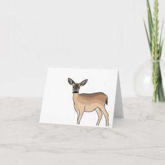 Carte de note de Stache de cerfs communs !