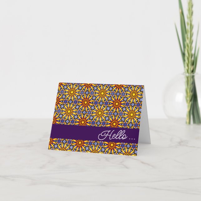 Carte de note de Sun Mandala céleste (Devant)