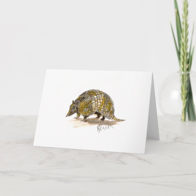 Carte de note de tatou (Devant)