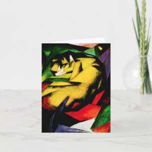 Carte de note de tigre de Franz Marc