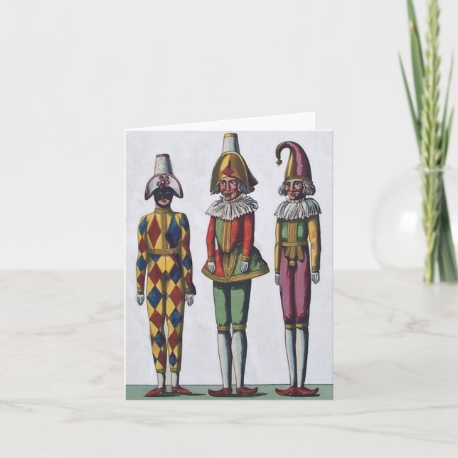 Carte de note de trois farceurs (Devant)