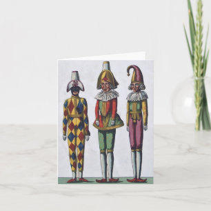 Carte de note de trois farceurs