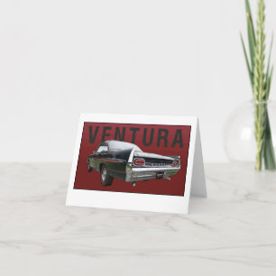 Carte de note de vue arrière de 61 Pontiac Ventura